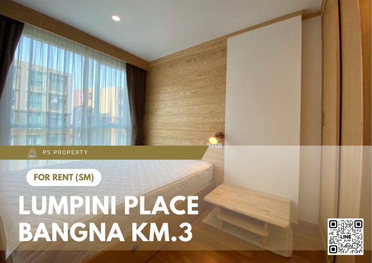 PS102034 – Condo Near MRT Si Udom Station For Rent , Two bedroom unit at Lumpini Place Bangna Km.3