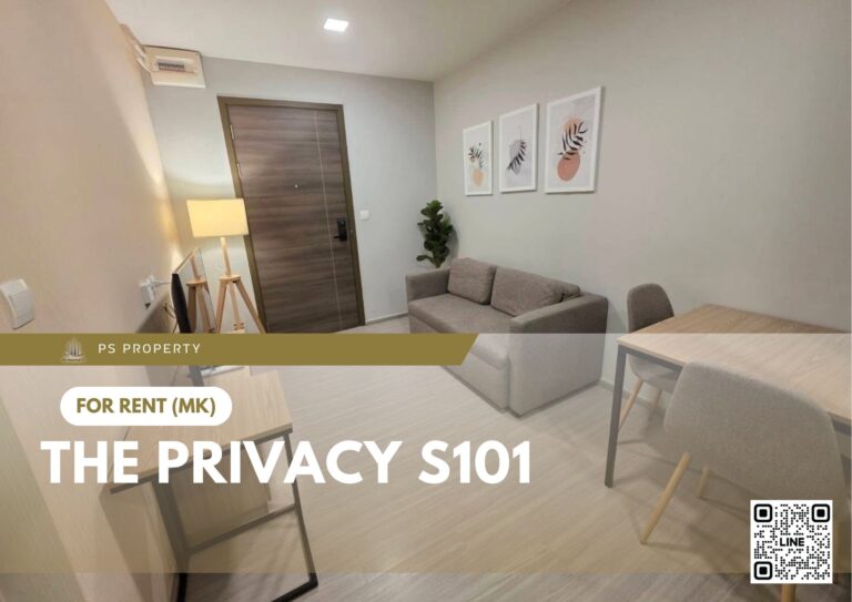 PS104415 – Condo Near BTS Punnawithi Station For Rent , One bedroom unit at THE PRIVACY S101