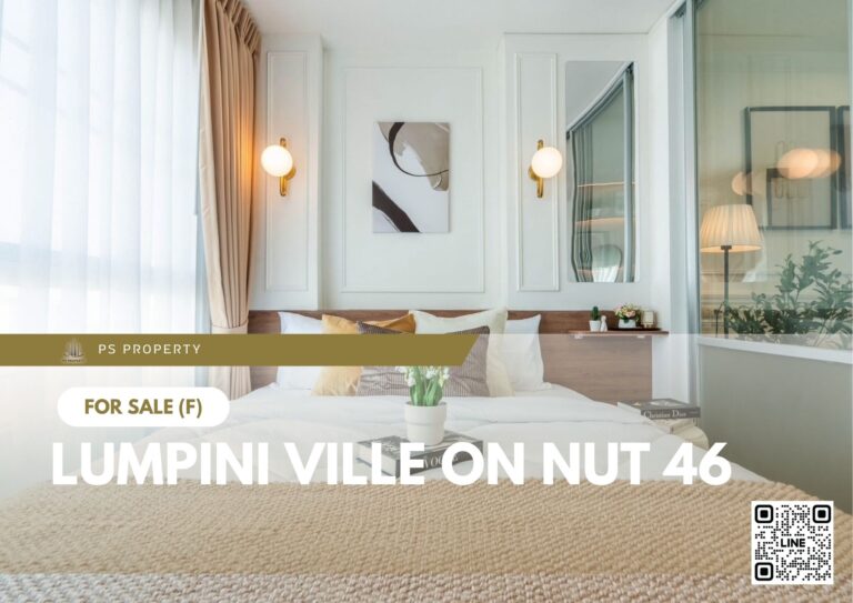 PS106383 – Condo Near BTS On Nut Station For Sale , One bedroom unit at Lumpini Ville On Nut 46