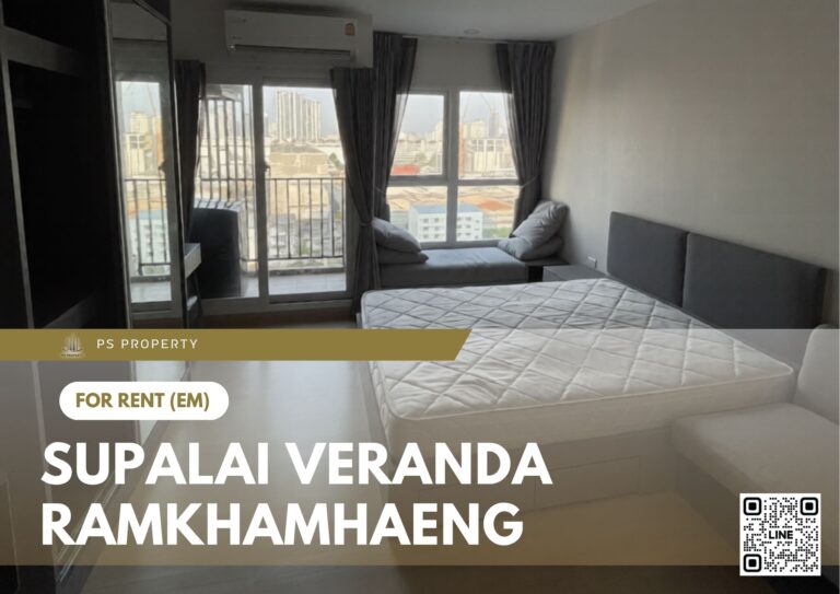 PS106481 – Condo Near MRT Rajamangala National Stadium Station For Rent , One bedroom unit at Supalai Veranda Ramkhamhaeng