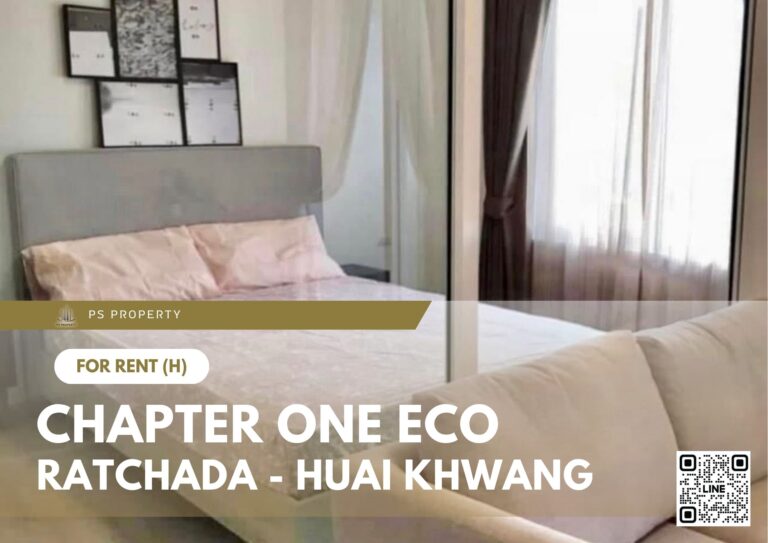 PS105819 – Condo Near MRT HUAIKHWANG Station For Rent , One bedroom unit at Chapter One Eco Ratchada – Huai Khwang