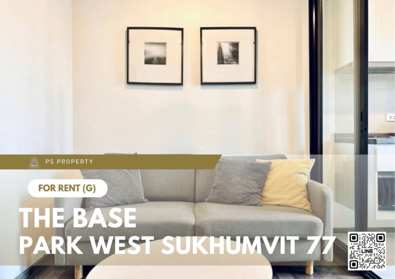 PS73435 – Condo Near BTS On Nut Station For Rent , One bedroom unit at The Base Park West Sukhumvit 77