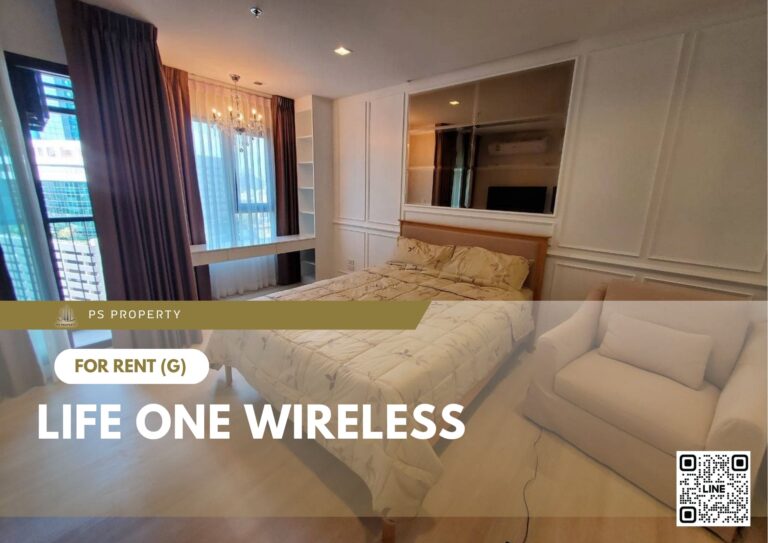 PS75101 – Condo Near BTS Phloen Chit Station For Rent , One bedroom unit at Life One Wireless