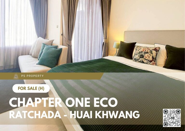 PS106625 – Condo Near MRT HUAIKHWANG Station For Sale , One bedroom unit at Chapter One Eco Ratchada – Huai Khwang
