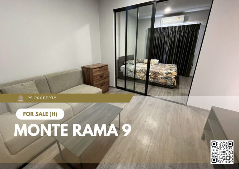 PS105772 – Condo Near ARL Ramkhamhaeng Station For Sale , One bedroom unit at Monte Rama 9