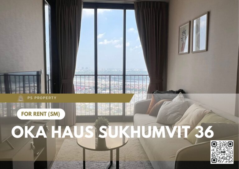 PS106879 – Condo Near BTS Thong Lo Station For Rent , One bedroom unit at OKA HAUS Sukhumvit 36
