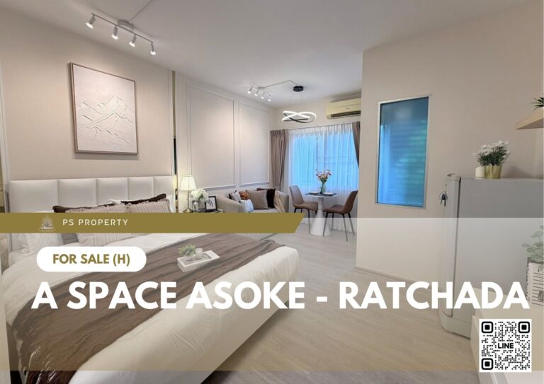 PS105753 – Condo Near MRT Phra Ram 9 Station For Sale , One bedroom unit at A Space Asoke – Ratchada
