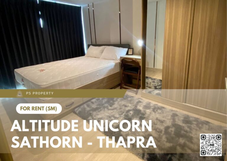 PS106904 – Condo Near BTS Talat Phlu Station For Rent , Two bedroom unit at Altitude Unicorn Sathorn – Thapra