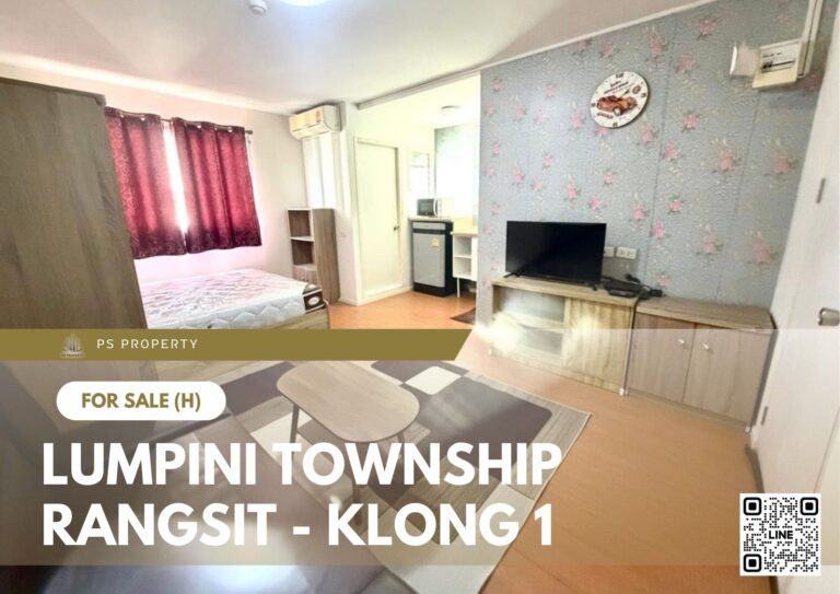 PS106692 – Condo Near BTS Khu Khot Station For Sale , One bedroom unit at Lumpini Township Rangsit – Klong 1