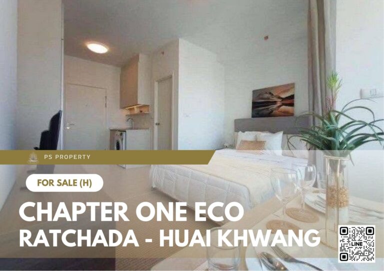 PS106688 – Condo Near MRT HUAIKHWANG Station For Sale , One bedroom unit at Chapter One Eco Ratchada – Huai Khwang
