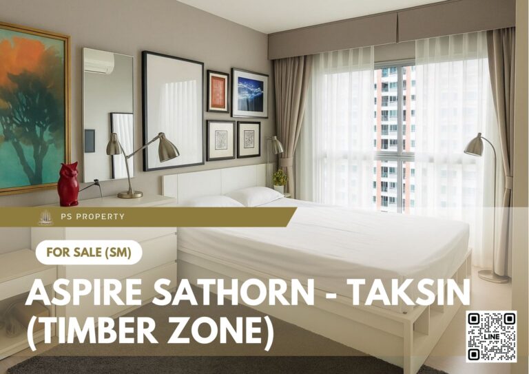 PS107066 – Condo Near BTS Wutthakat Station For Sale , Two bedroom unit at Aspire Sathorn – Taksin (Timber Zone)