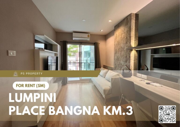 PS107190 – Condo Near MRT Si Udom Station For Rent , One bedroom unit at Lumpini Place Bangna Km.3