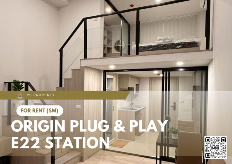 PS107681 – Condo Near BTS Sai Luat Station For Rent , One bedroom unit at Origin Plug & Play E22 Station