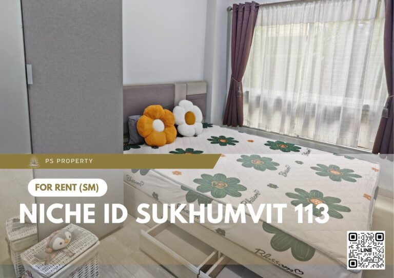 PS107691 – Condo Near BTS Samrong Station For Rent , One bedroom unit at Niche id Sukhumvit 113