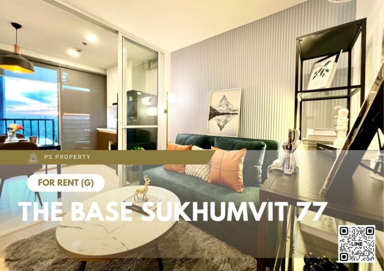 PS105848 – Condo Near BTS on nut Station For Rent , One bedroom unit at The Base Sukhumvit 77