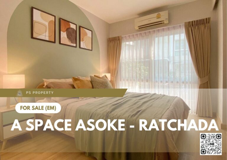 PS108186 – Condo Near MRT Phra Ram 9 Station For Sale , One bedroom unit at A Space Asoke – Ratchada