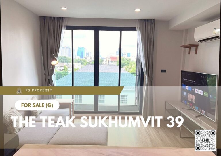 PS107433 – Condo Near BTS Phrom Phong Station For Sale , One bedroom unit at The Teak Sukhumvit 39