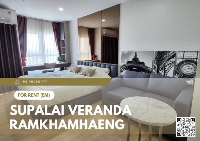 PS106006 – Condo Near MRT Rajamangala National Stadium Station For Rent , One bedroom unit at Supalai Veranda Ramkhamhaeng