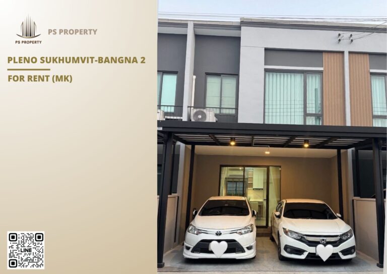 PS106137 – House Near BTS Bang na Station For Rent , at Pleno Sukhumvit-Bangna 2