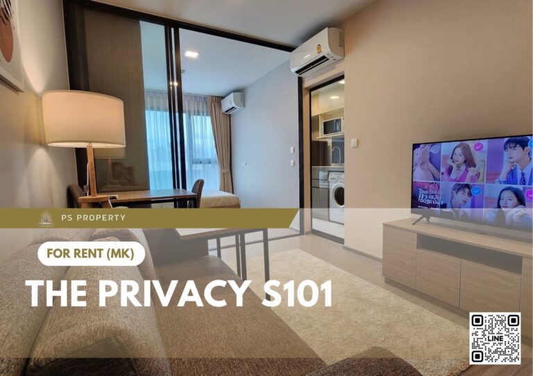 PS106206 – Condo Near BTS Punnawithi Station For Rent , One bedroom unit at THE PRIVACY S101