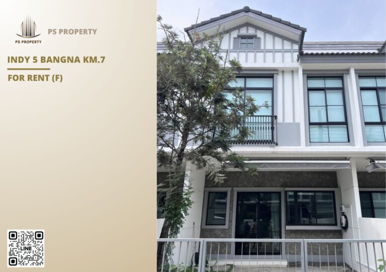 PS108864 – House Near BTS Bang na Station For Rent , at Indy 5 Bangna Km.7