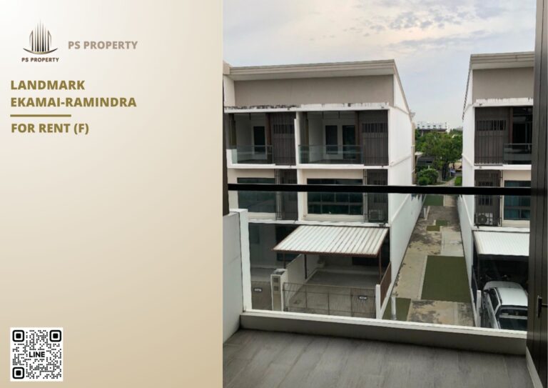 PS108940 – House Near MRT Vacharaphol Station For Rent , at Landmark Ekamai-Ramindra