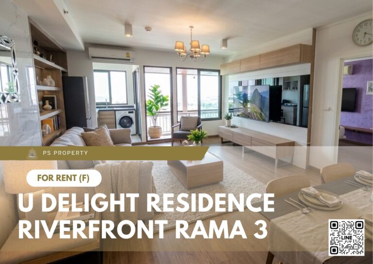 PS108871 – Condo Near BTS Surasak Station For Rent , One bedroom unit at U Delight Residence Riverfront Rama 3
