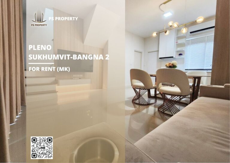 PS109106 – House Near BTS Bang na Station For Rent , at Pleno Sukhumvit-Bangna 2