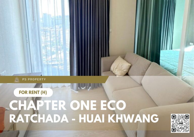 PS109395 – Condo Near MRT HUAIKHWANG Station For Rent , One bedroom unit at Chapter One Eco Ratchada – Huai Khwang