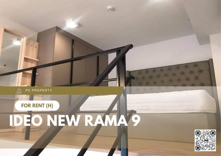 PS75119 – Condo Near ARL Ramkhamhaeng Station For Rent , One bedroom unit at IDEO New Rama 9