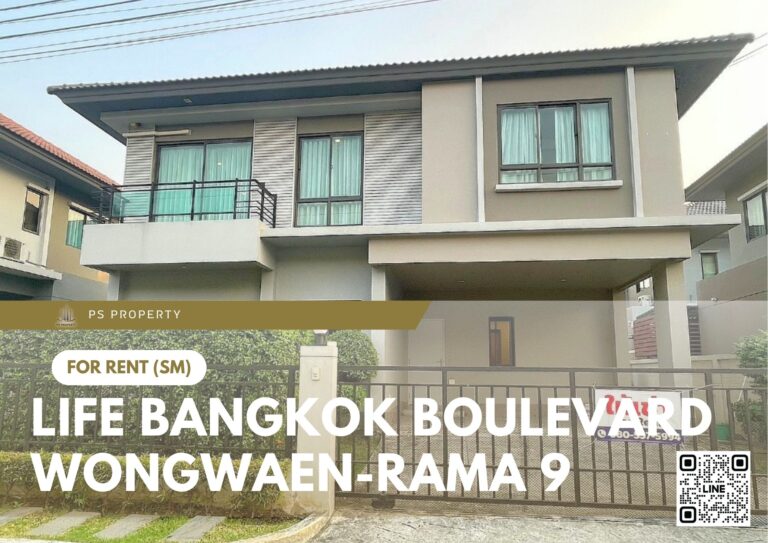 PS77703 – House Near ARL Ban Thap Chang Station For Rent , at Life Bangkok Boulevard Wongwaen-Rama 9