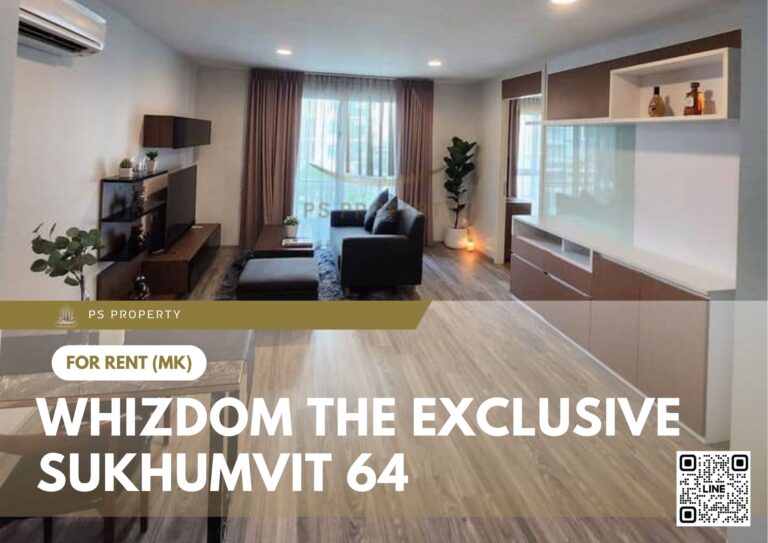 PS39937 – Condo Near BTS Punnawithi Station For Rent , Two bedroom unit at Whizdom The Exclusive Sukhumvit 64