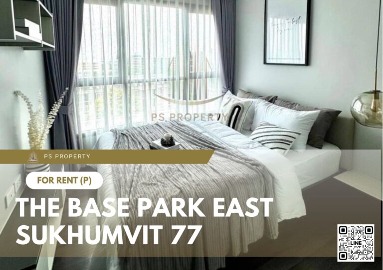 PS24409 – Condo Near BTS Phra Khanong Station For Rent , One bedroom unit at The Base Park East Sukhumvit 77